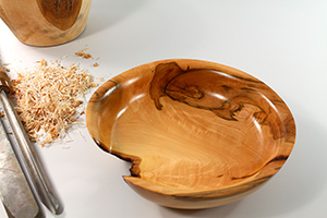 Schale, Schüssel aus Holz Bergahorn geriegelt