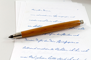 Architekten Bleistift aus Holz Taxus Eibe