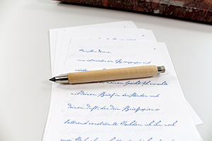 Architekten Bleistift aus Holz Bergahorn geriegelt