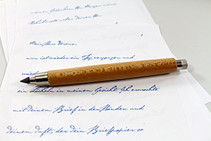 Architekten Bleistift aus Holz Eiche Rotweinfass Platane